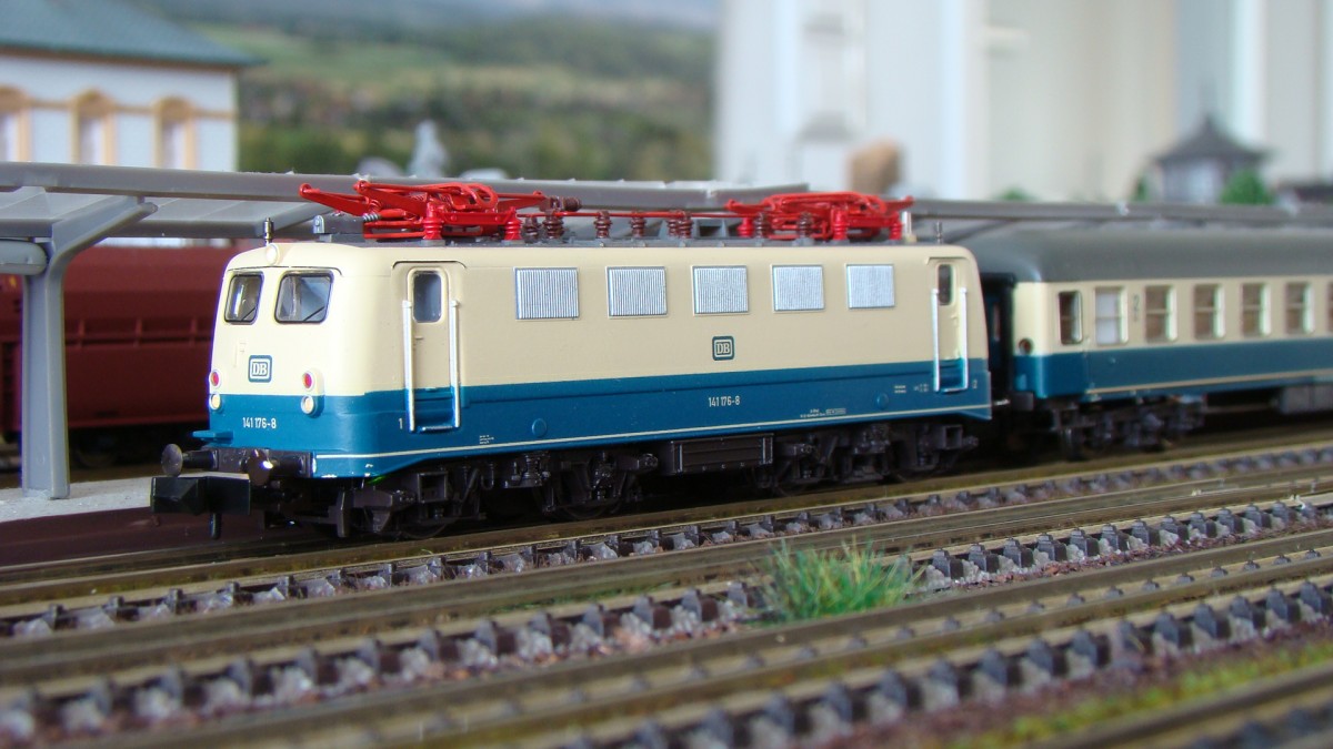 141 176 DB von Fleischmann DCC Sound, auf meiner Anlage, Epoche IV.