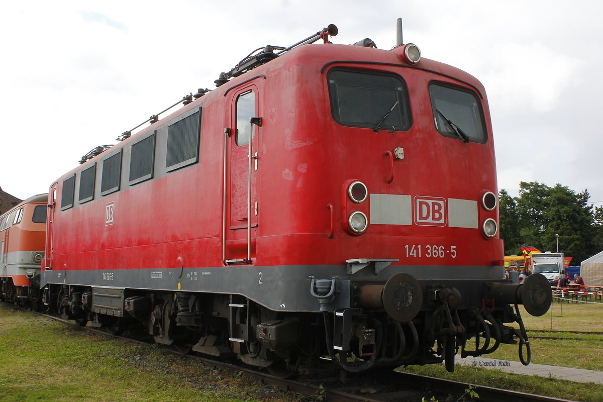 141 366-5 DB im DB Museum Koblenz Lützel, am 18.06.2016.