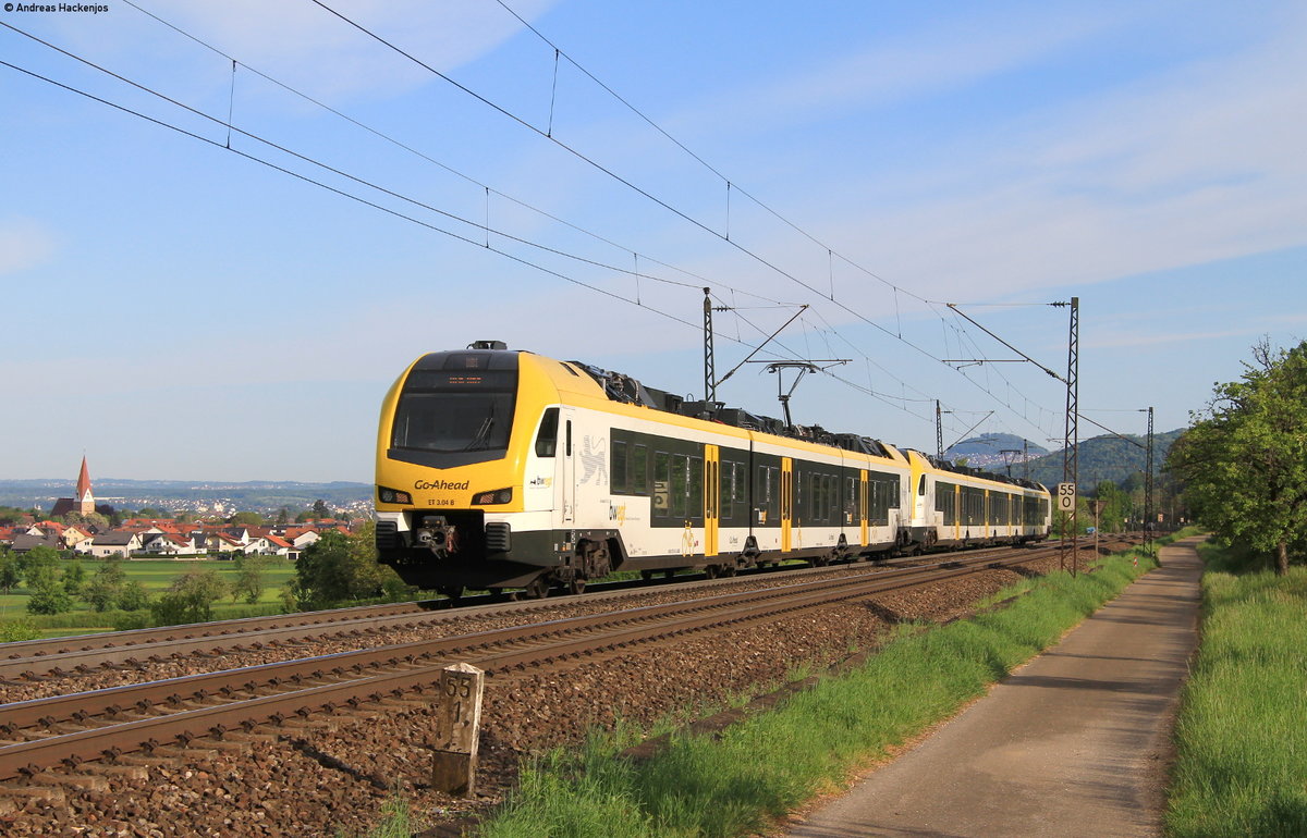 1427 014 und 1429 0xx als RB 19113 (Stuttgart Hbf-Ulm Hbf) bei Kuchen 6.5.20
