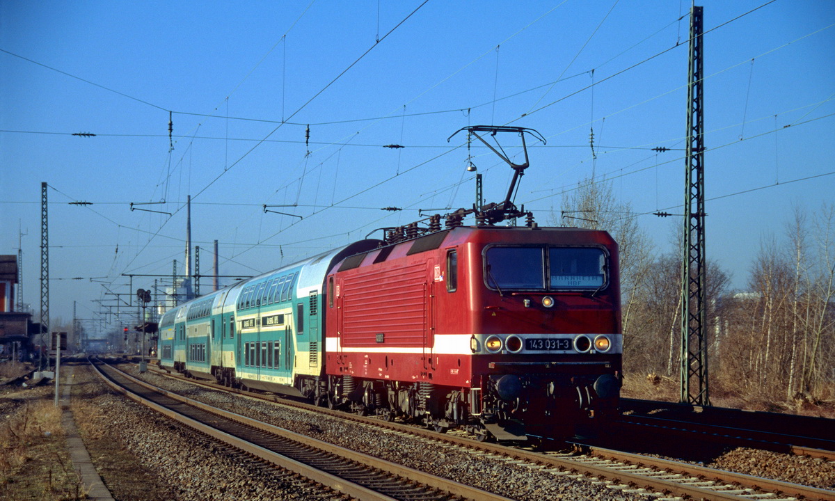 143 031-3 - Bf Ingelheim - 15.02.2001 - RB 22781, Koblenz-Mannheim