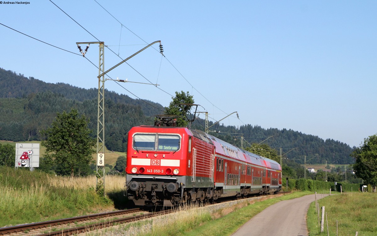 143 050-3 mit der RB 26919 (Freiburg(Brsg)Hbf-Seebrugg) bei Kirchzarten 24.6.15
