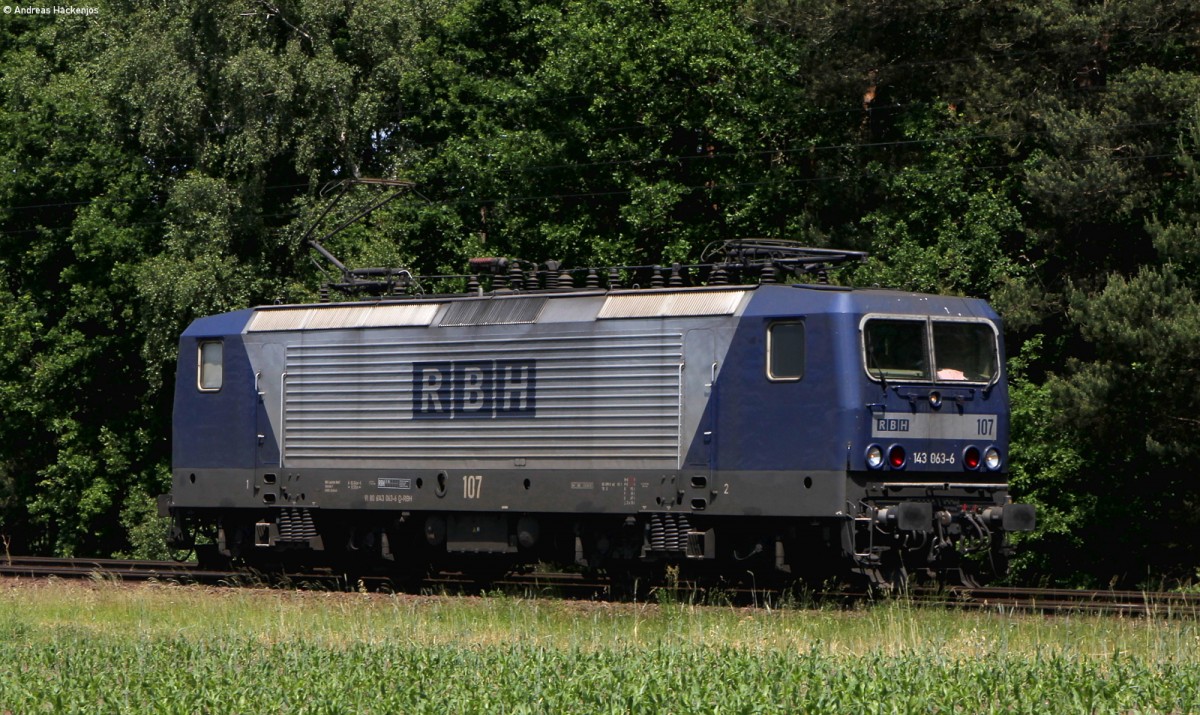 143 063-6 als Tfzf bei Emsbüren 11.6.15