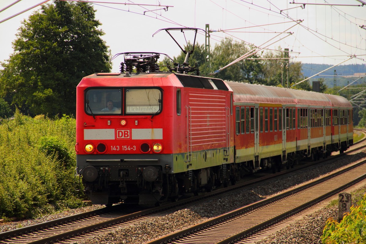 143 154-3 DB Regio bei Staffelstein am 26.07.2011