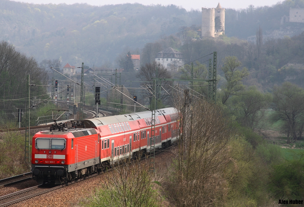 143 169 als RB nach Naumburg von Saalfeld in Saaleck am 06.04.14