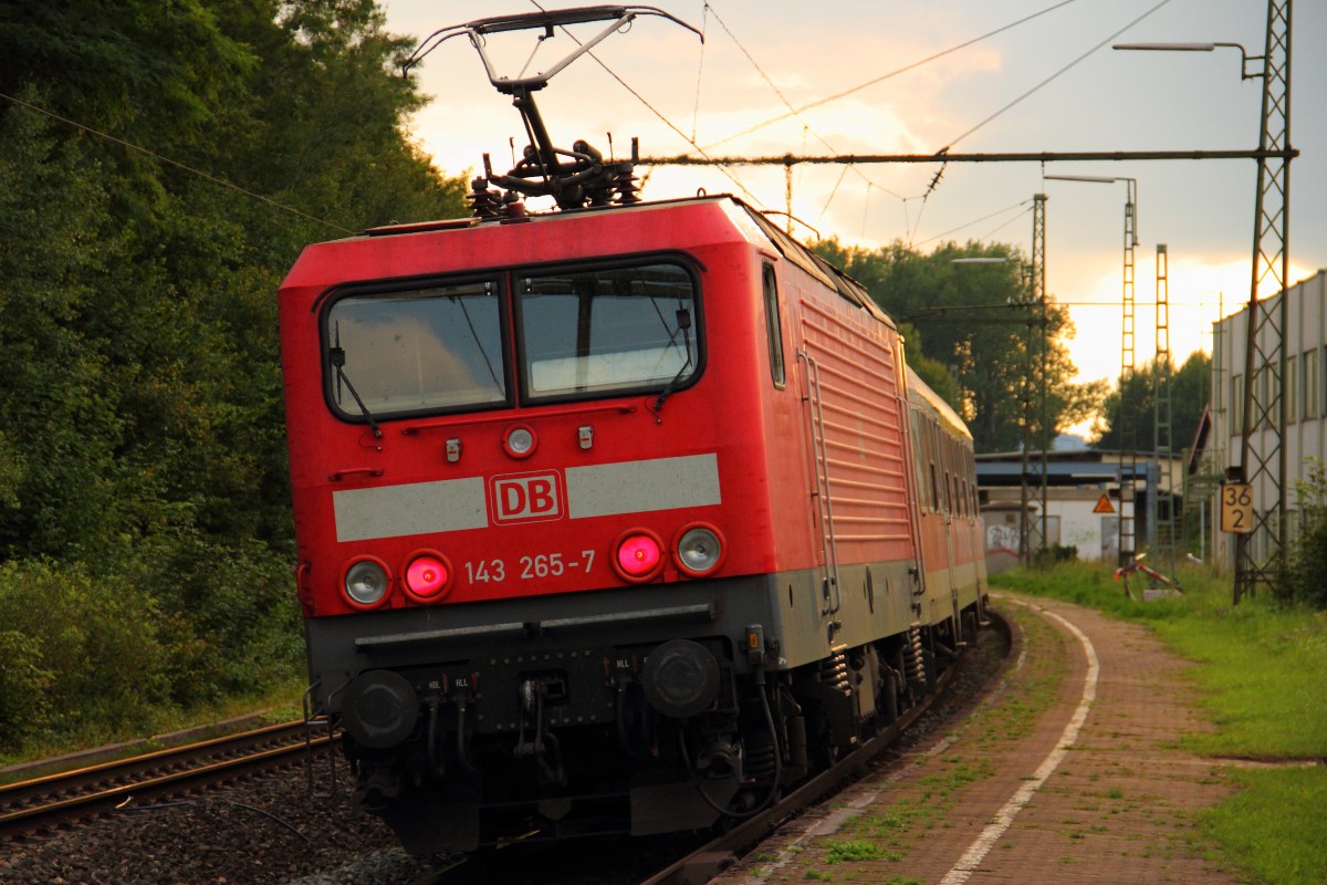 143 265-4 DB Regio in Michelau am 13.08.2011.