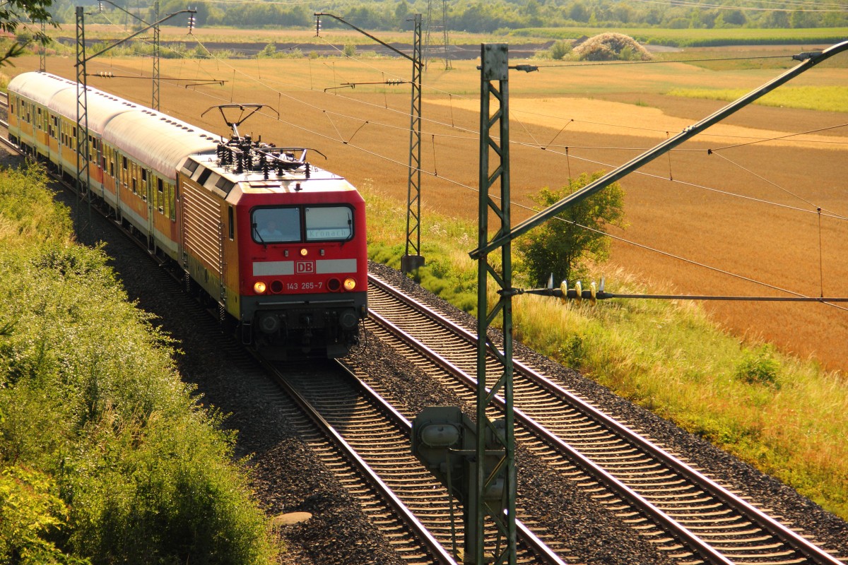 143 265-7 DB Regio bei Gruben am 16.07.2011