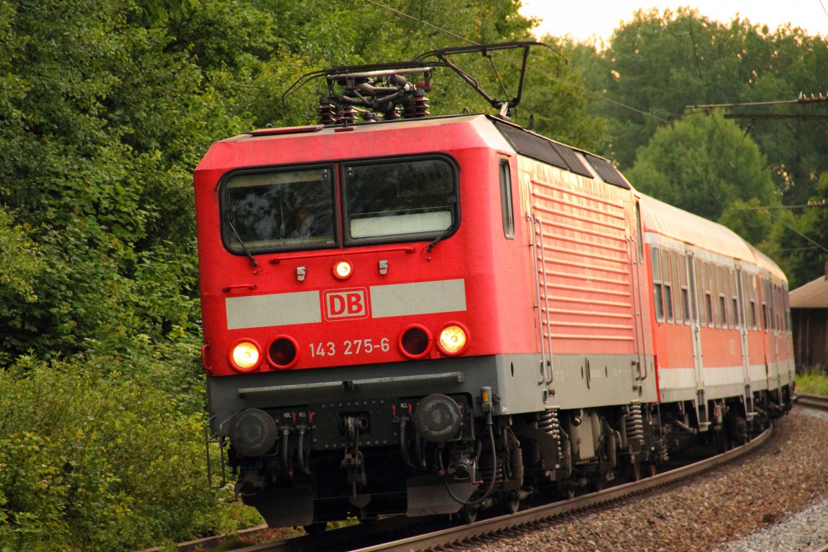 143 275-6 DB Regio bei Michelau am 15.07.2011.