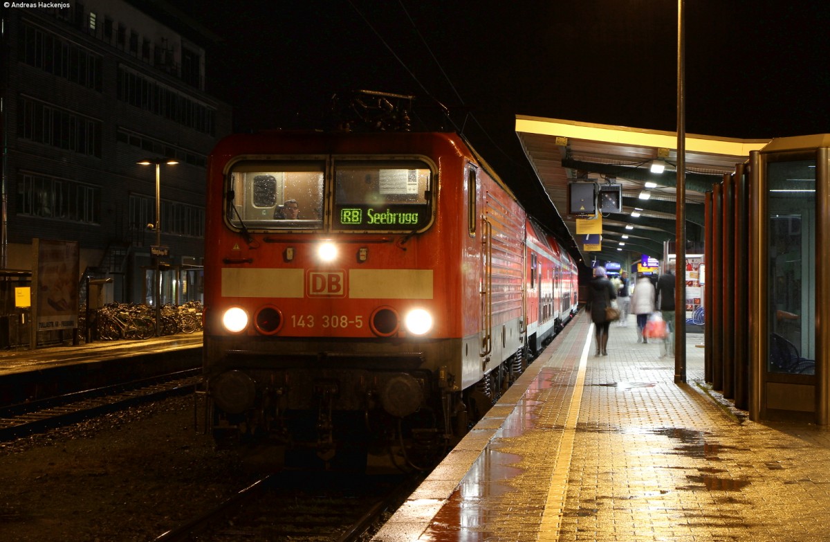 143 308-5 mit der RB 26967 (Freiburg(Brsg) Hbf-Seebrugg) in Freiburg 15.2.14