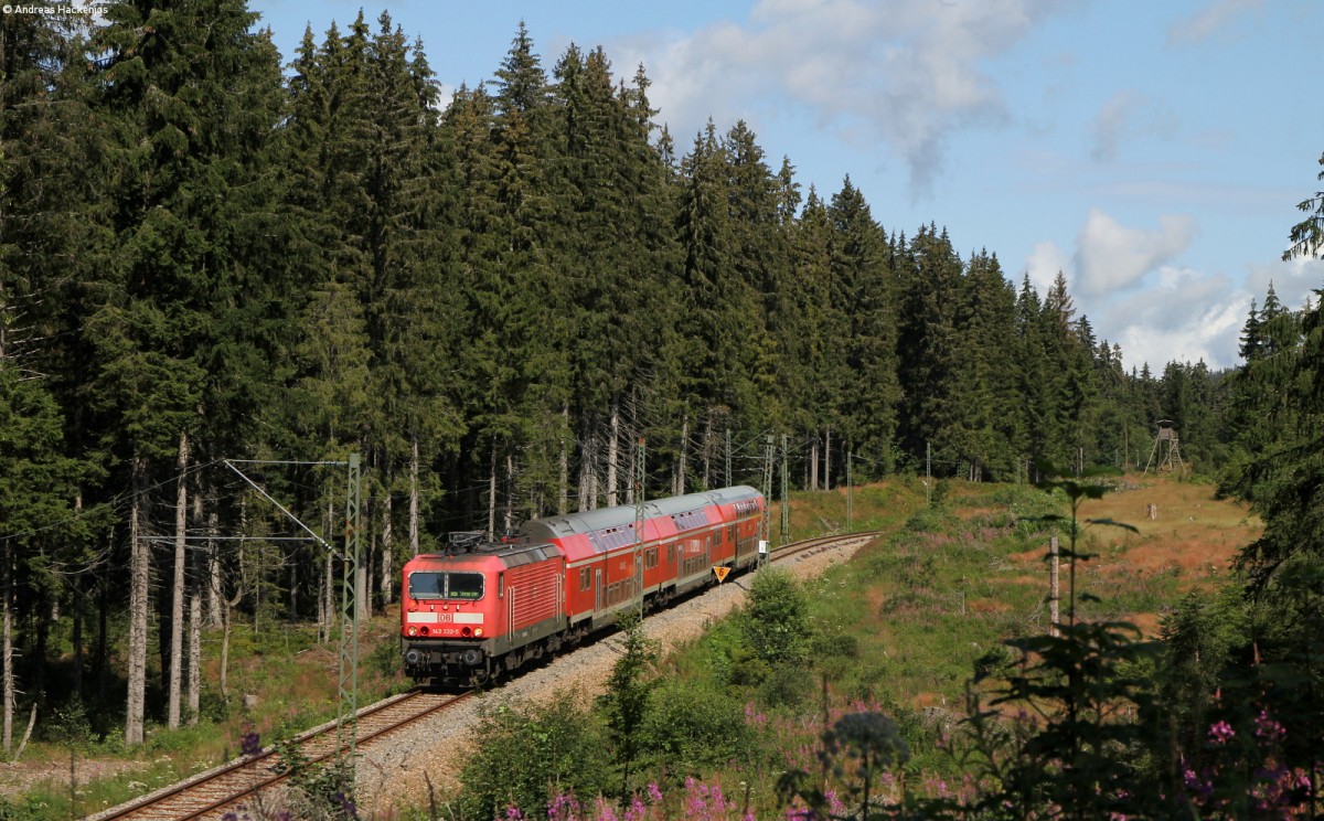 143 332-5 mit der RB 26927 (Freiburg(Brsg) Hbf-Seebrugg) bei Aha 4.8.14