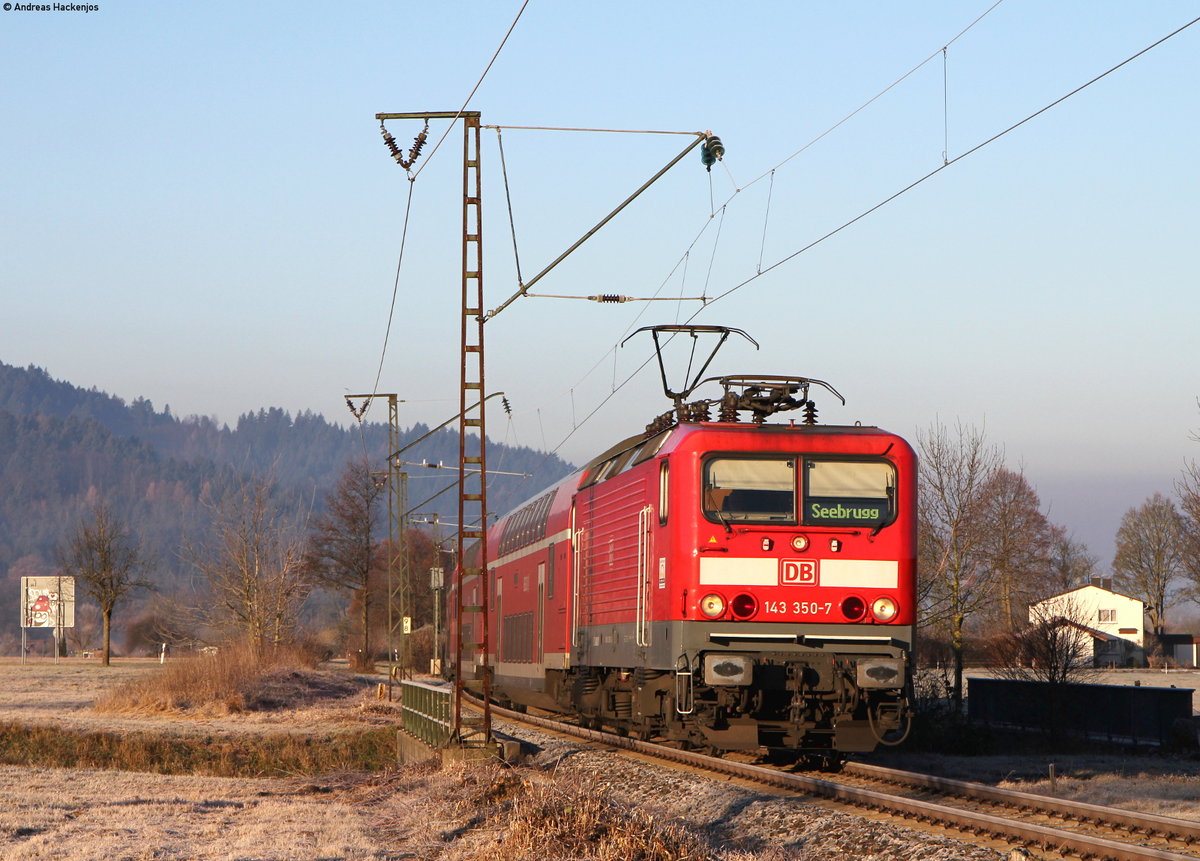 143 350-7 mit der RB 17265 (Freiburg(Brsg)Hbf-Seebrugg) bei Kirchzarten 5.12.16