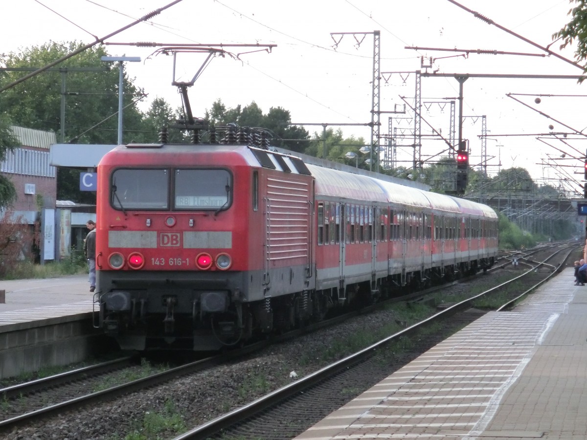 143 616-1 am 20.08.2013 in Elmshorn.