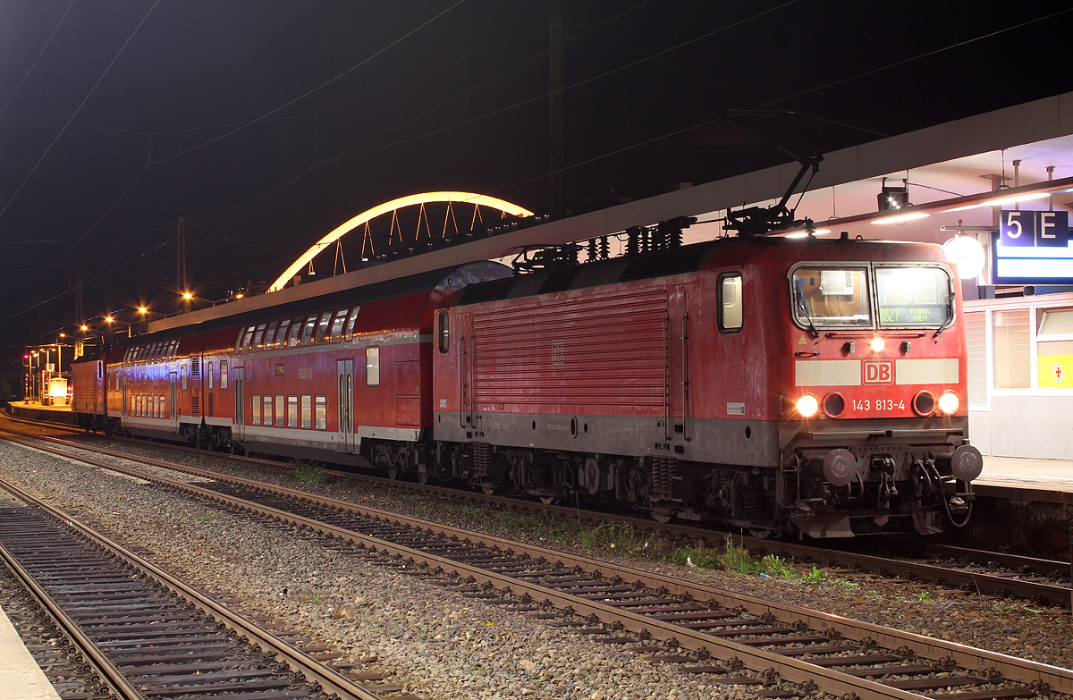143 813-4 am RB27 in Kln Messe/Deutz am 23.10.2013