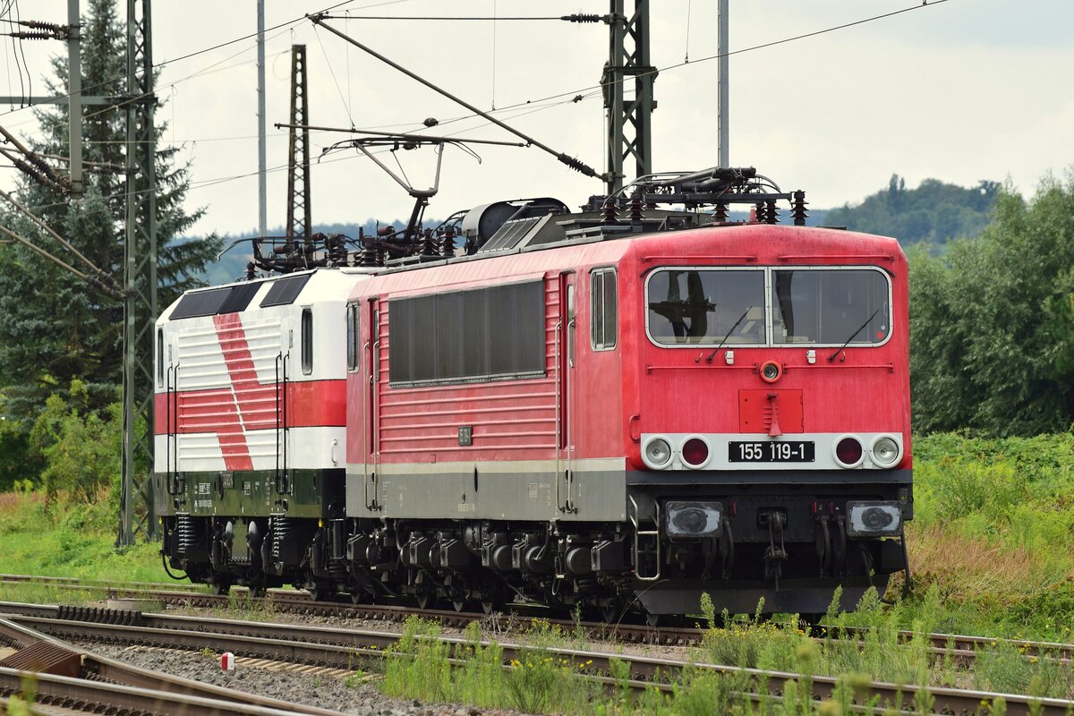 143 822 rangiert 155 119 in Naumburg.

Naumburg 11.08.2021