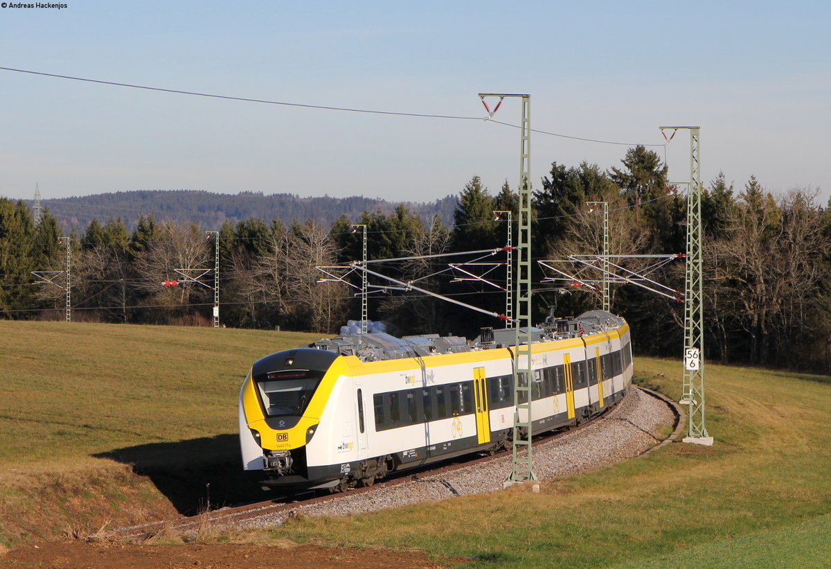 1440 174 als RE 29061 (Donaueschingen-Neustadt(Schwarzw)) bei Bachheim 4.12.19