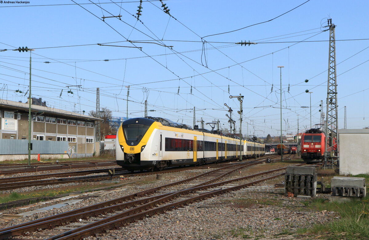 1440 189 und 1440 180 als Lt 70685 (Villingen(Schwarzw)-Freiburg(Brsg)Hbf) in Villingen 28.4.21