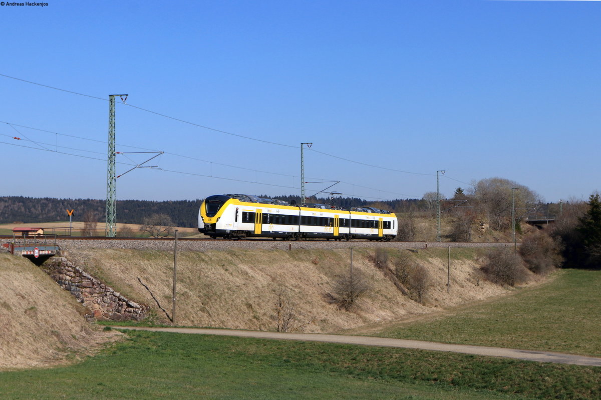 1440 364 als S 9710 (Villingen(Schwarzw)-Freiburg(Brsg)Hbf) bei Unadingen 25.3.20