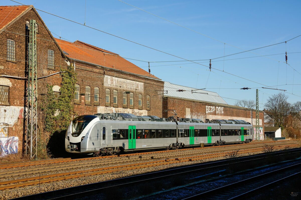 1440 403  Probefahrt  in Wuppertal, Februar 2023.