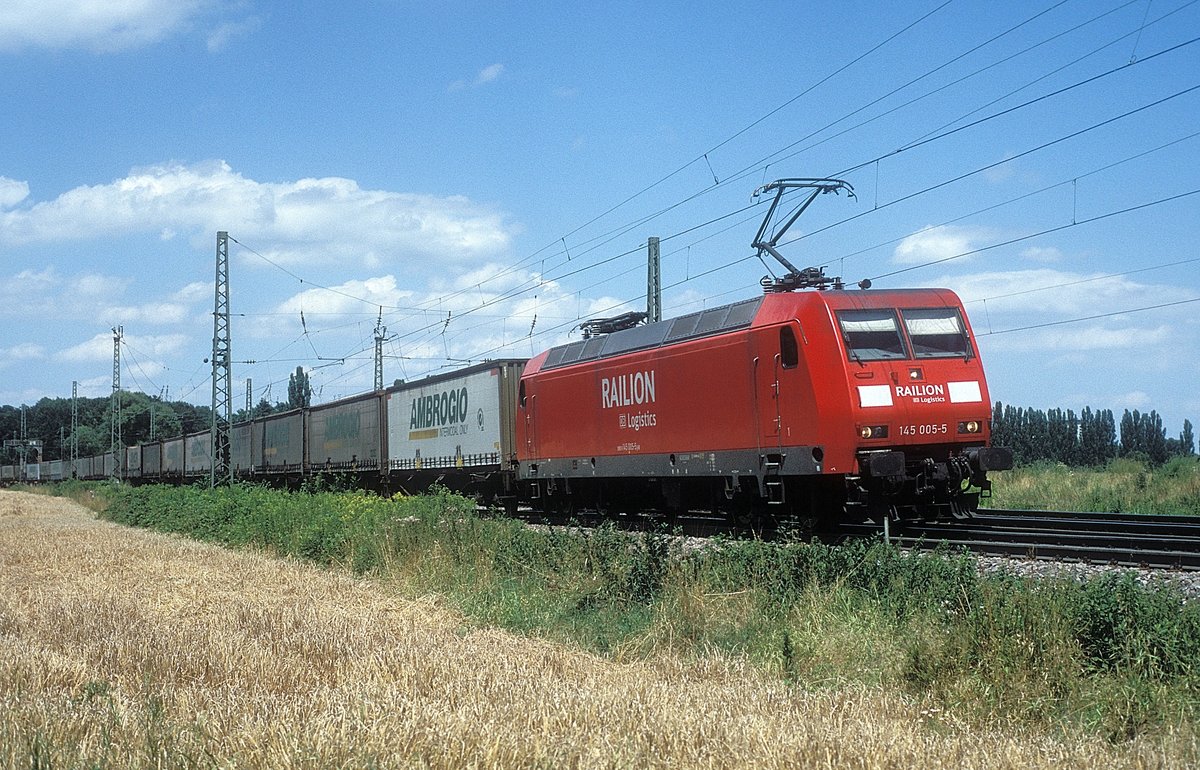 145 005  bei Karlsruhe  16.07.09