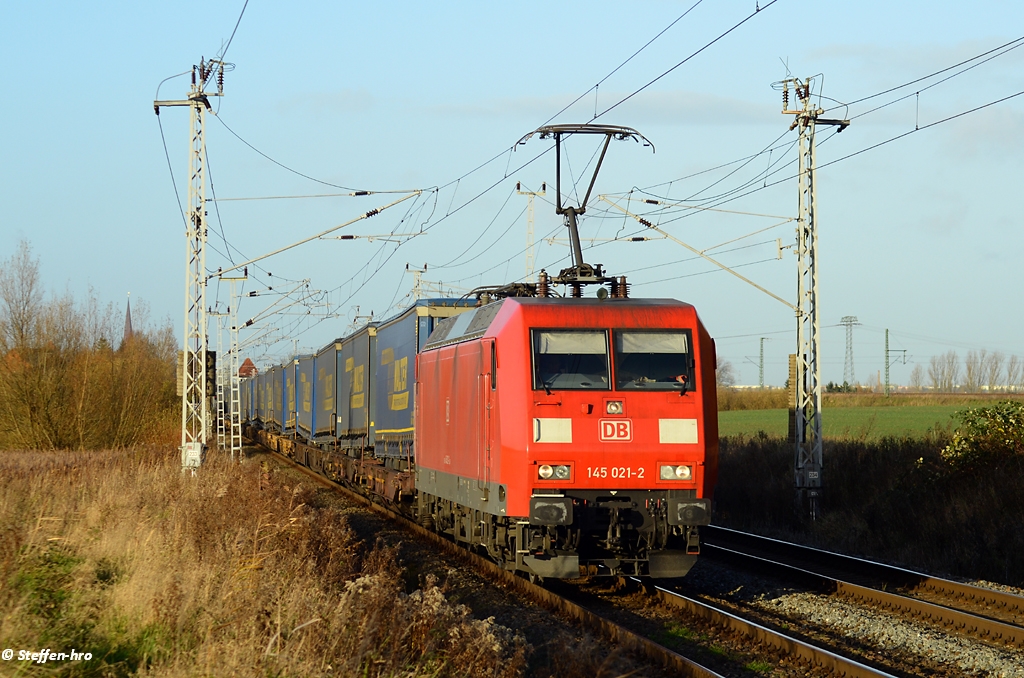 145 021 am 13.11.13 in Sildemow/Rostock