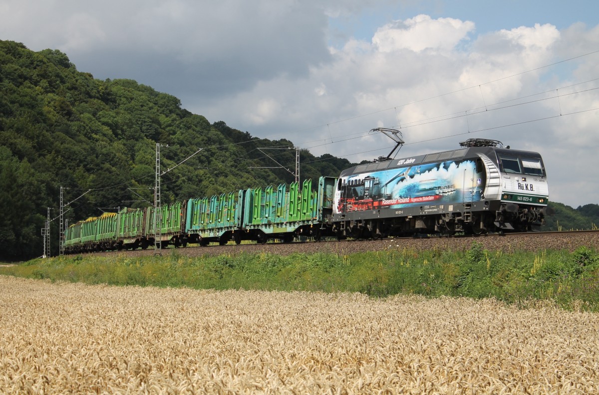 145 023-6 von Press bei Freden am 23.07.2015