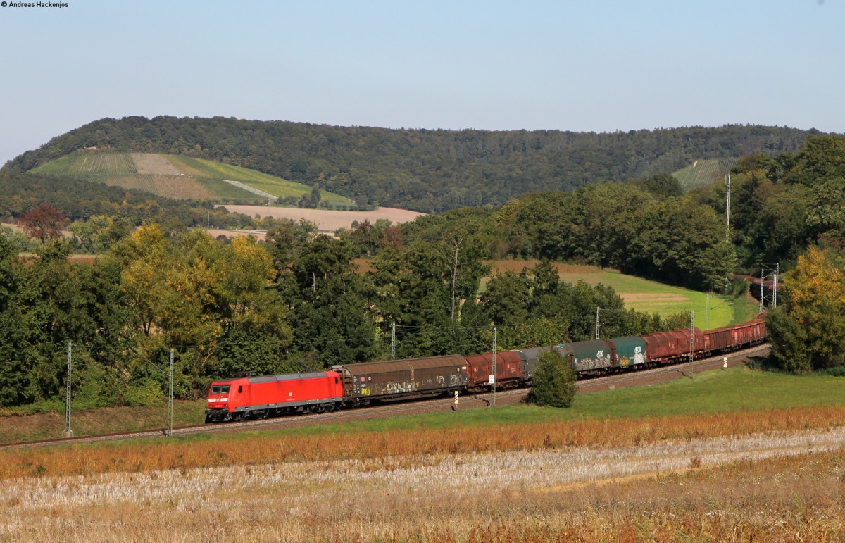 145 035-2 mit einem Mischer bei Ölbronn 1.10.15