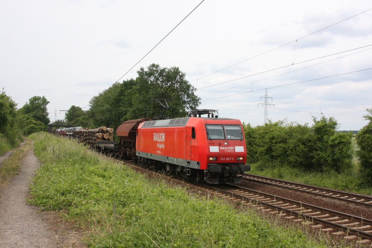 145 067-5 Railion DB Logistics Ahlten 06.06.2009