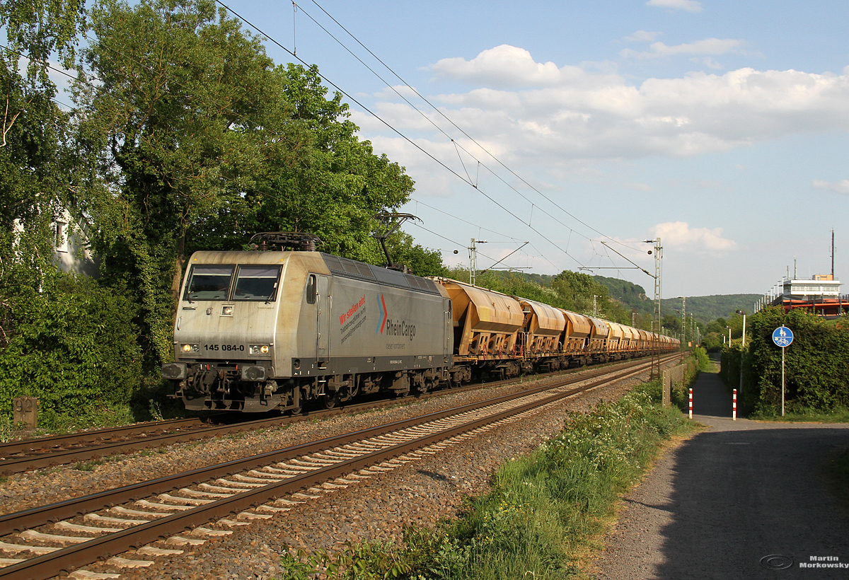 145 084 bei BN Limperich am 27.04.2020