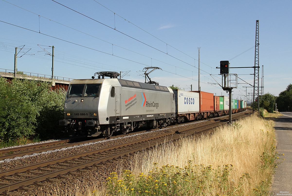 145 086 bei Porz Wahn am 22.07.2019