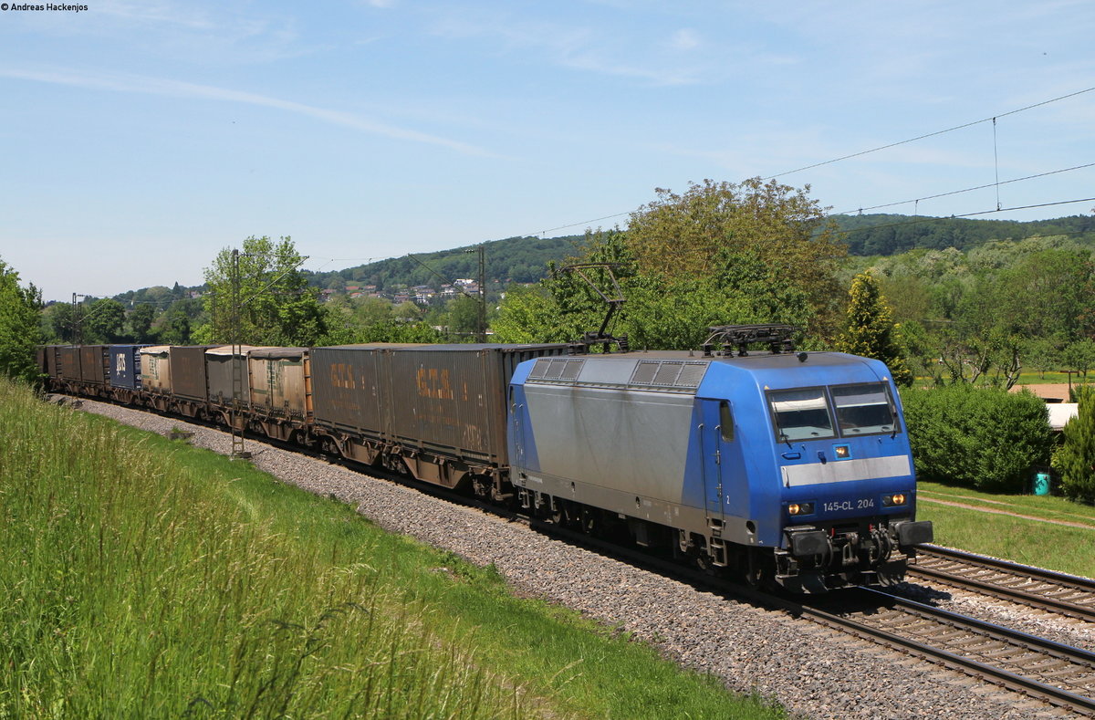 145 100-4 mit einem KV Zug bei Kollmarsreute 17.5.17