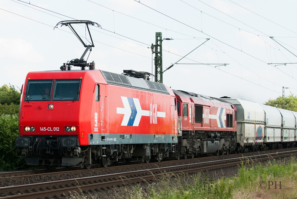 145-CL 012 der HGK in Meerbusch-Osterath am 13.06.2015