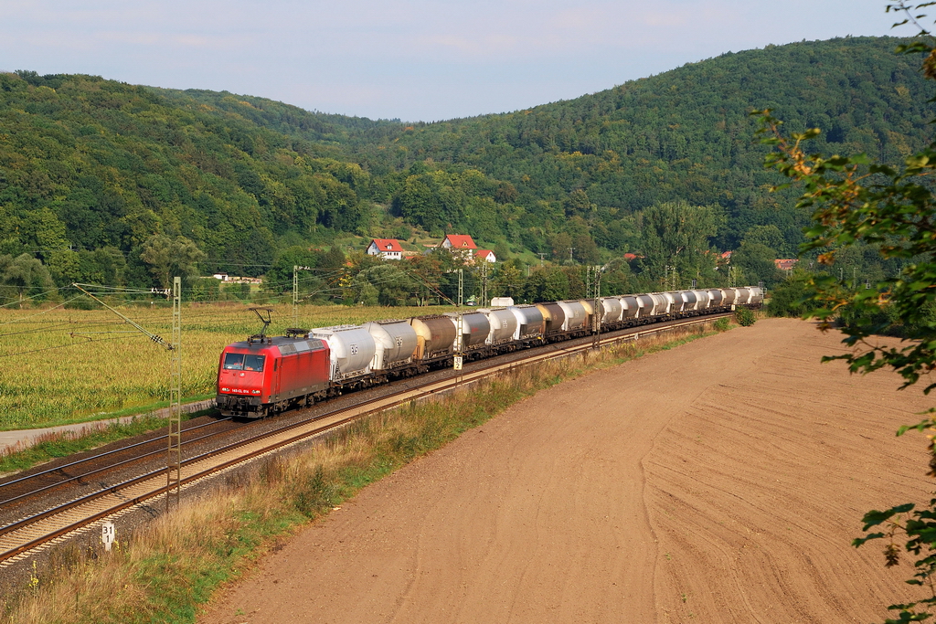 145-CL 014 mit Güterzug bei Harrbach (07.09.2013)