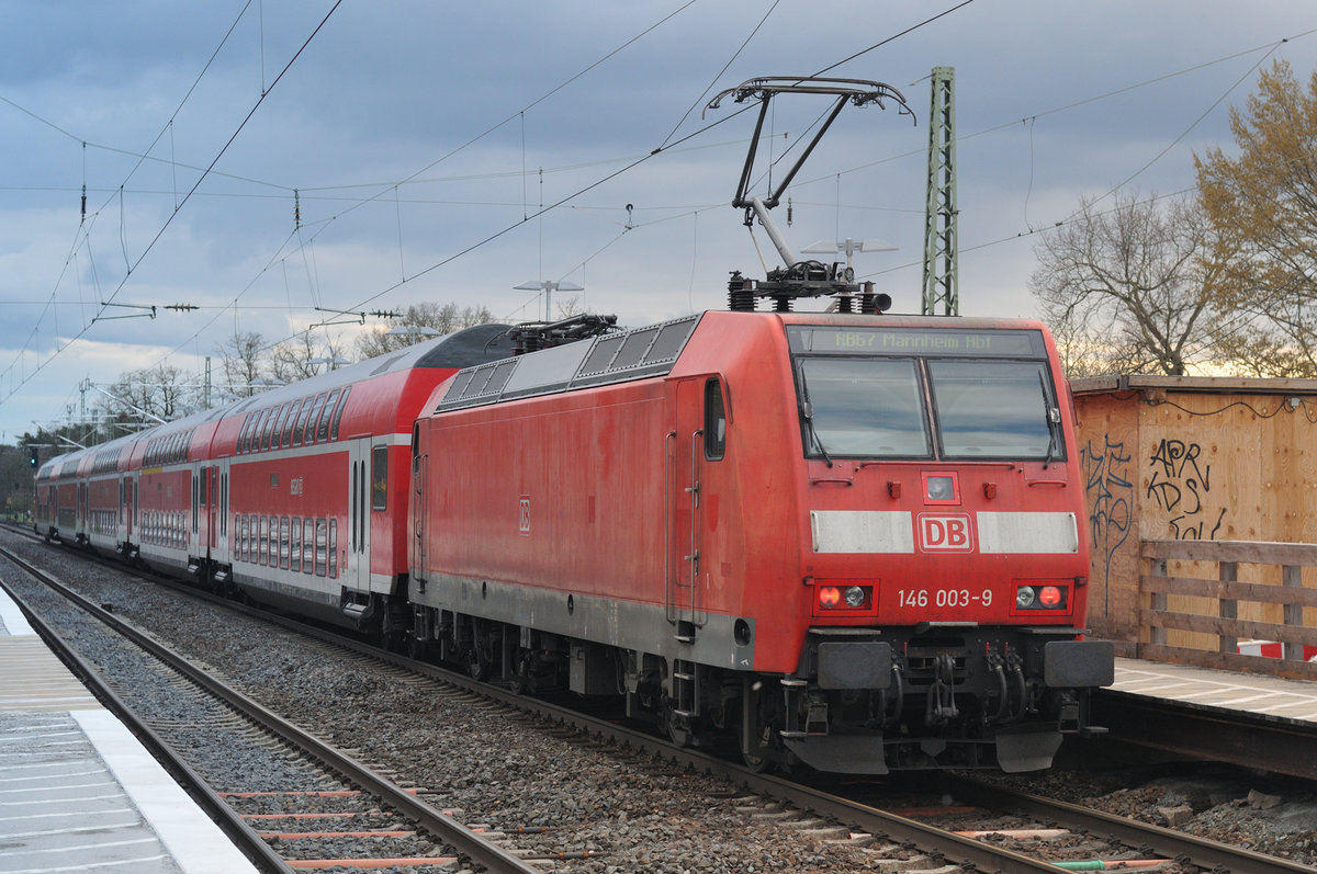 146 003 (RB 68) @ Eberstadt am 05.04.2018