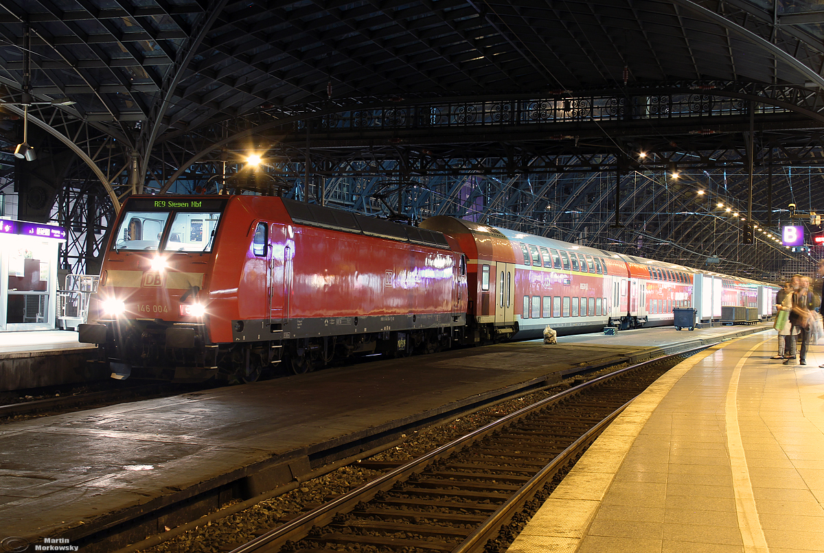 146 004 am RE9 nach Siegen in Köln Hbf am 25.09.2019