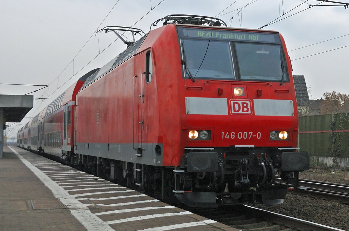 146 007- 0 (RE70) am 11.02.2017 in Gernsheim.