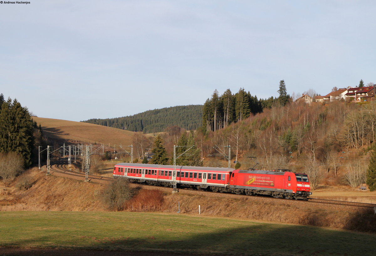 146 115-1  mit dem RE 17246 (Freiburg(Brsg)Hbf-Engen) bei St.Georgen 9.12.16