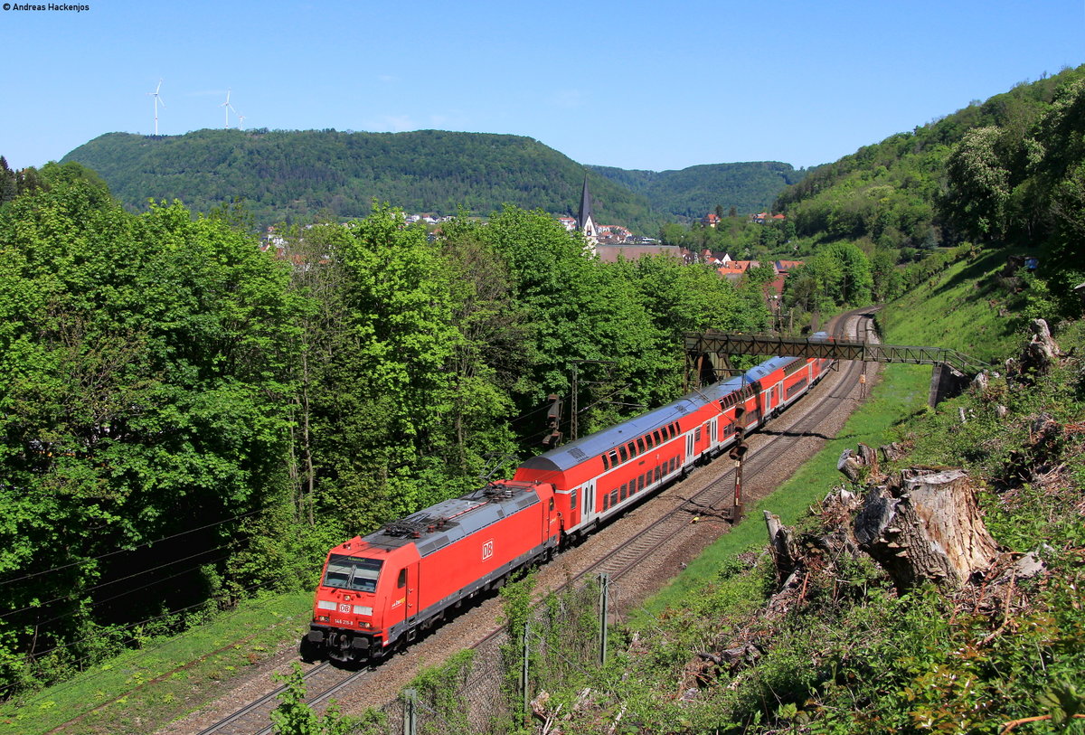 146 211-8 mit dem RE 4215 (Stuttgart Hbf-Aulendorf) bei Geislingen 6.5.20