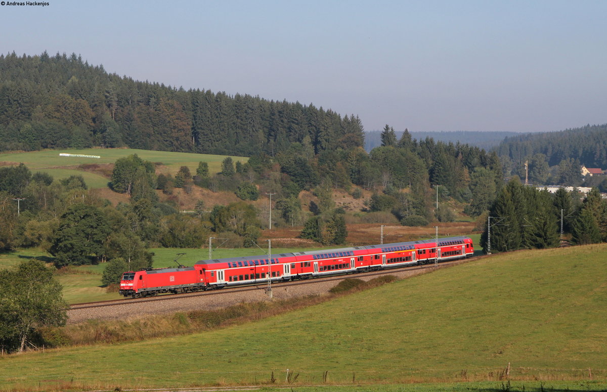 146 238-1 mit dem RE4715 (Karlsruhe Hbf-Konstanz) bei Stockburg 24.9.16