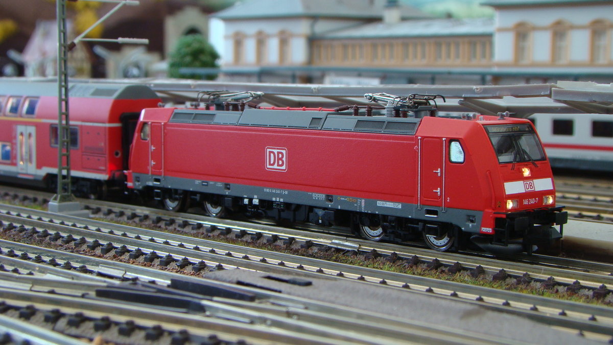 146 240-7 Regio DB Fleischmann Sound auf meiner Anlage 11.06.17