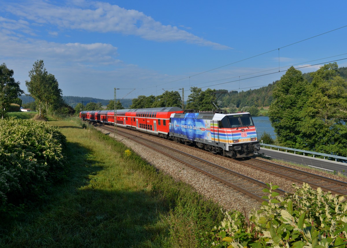 146 247 mit einem RE am 12.09.2015 bei Sandbach. 