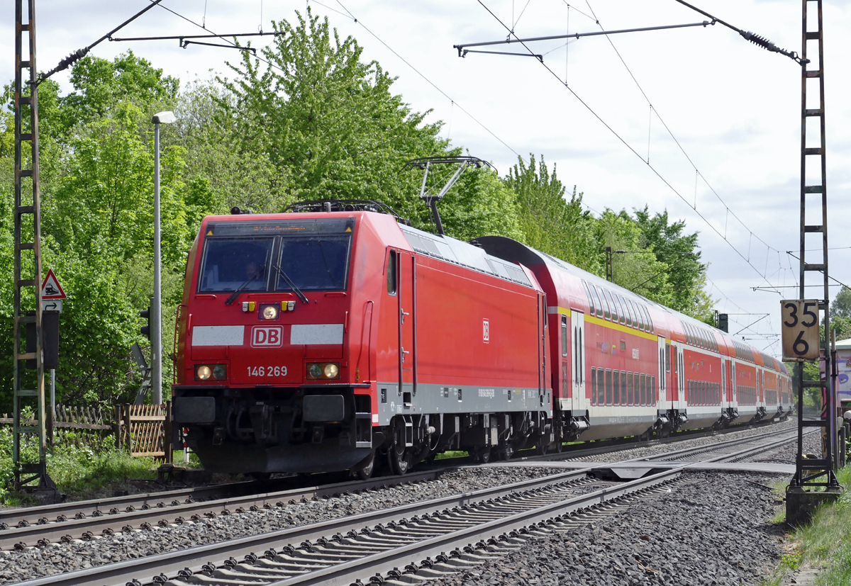 146 269 RB mit Dostos durch Bonn-Friesdorf - 28.04.2018