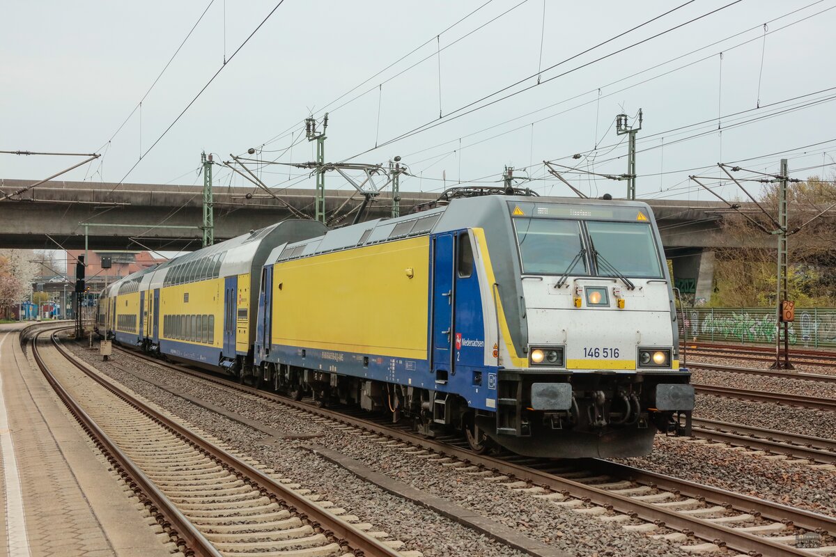 146 516 metronom in Hamburg Harburg, April 2026.