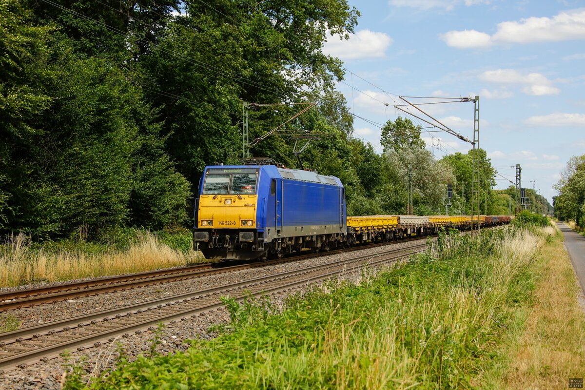 146 522-8 in Bösensell, Juli 2022.