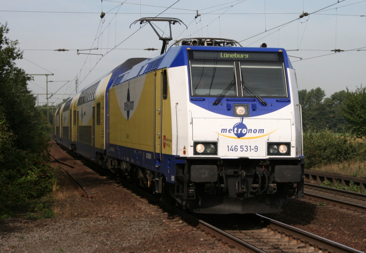 146 531 mit MEr 36511 (Harburg–Lneburg) am 11.09.2009 in Ashausen