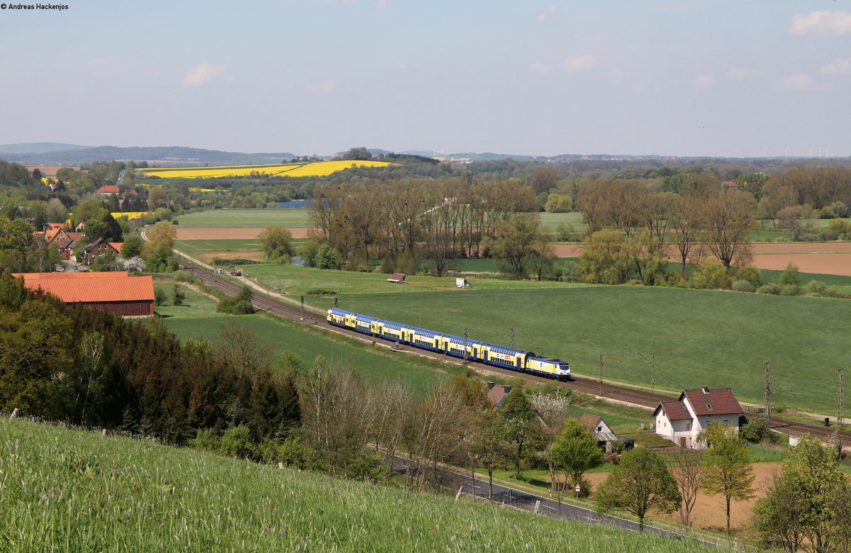146 535-0 mit dem ME 82817 (Uelzen-Göttingen) bei Dehnsen 6.5.16