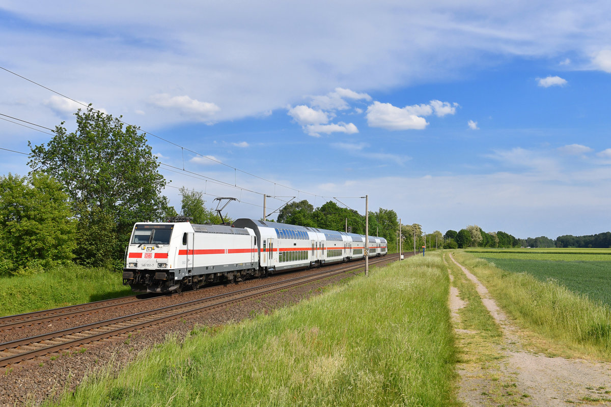 146 551 mit einem IC am 23.05.2018 bei Woltorf. 