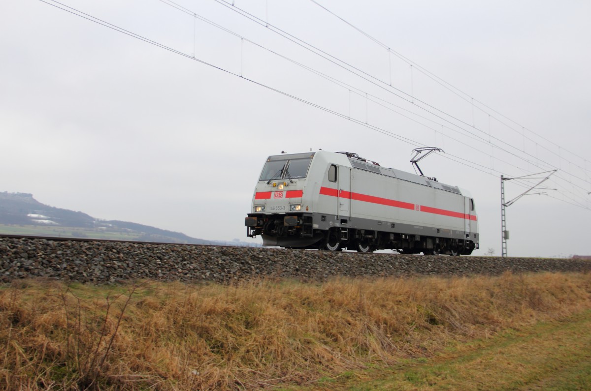 146 553-3 DB bei Reundorf am 11.02.2015.