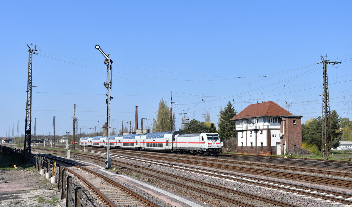 146 554-1 mit IC 2441 Köln Hbf - Dresden Hbf am 16.04.2019 in Köthen