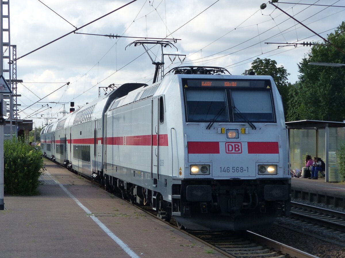 146 568 mit IC 2207 nach Köln in Salzbergen, 18.08.2022