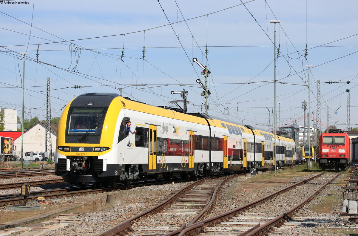 1462 005 als Lr-D 70684 (Hausach-Konstanz) in Villingen 24.4.20