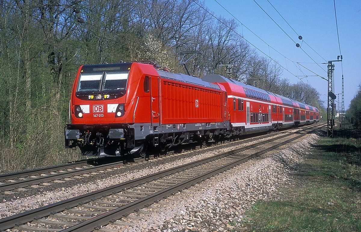 147 013  bei Mühlacker  09.04.17